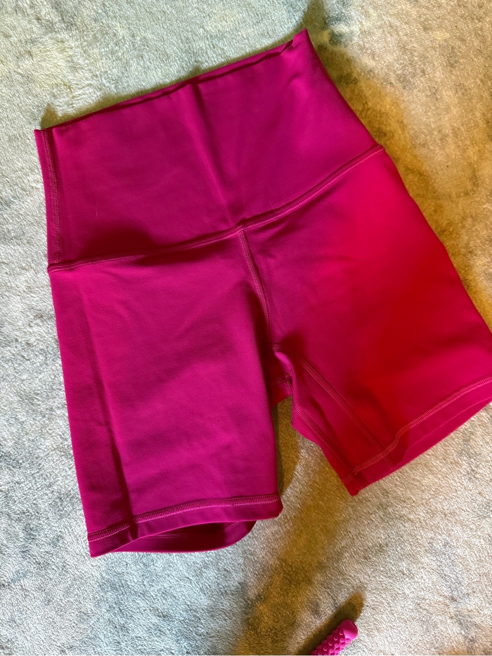 lululemon athletica High-Rise Bike Shorts - Fuchsia/Magenta - Picture 2 of 2